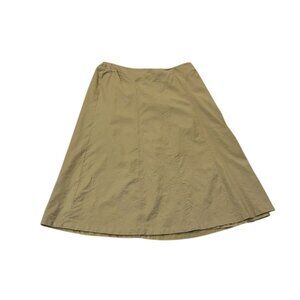 Talbots Women 22W Chic Tan A-Line Skirt 100% wool